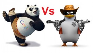 panda and penguin