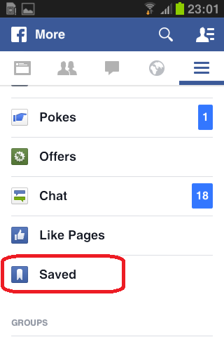 how to save facebook post